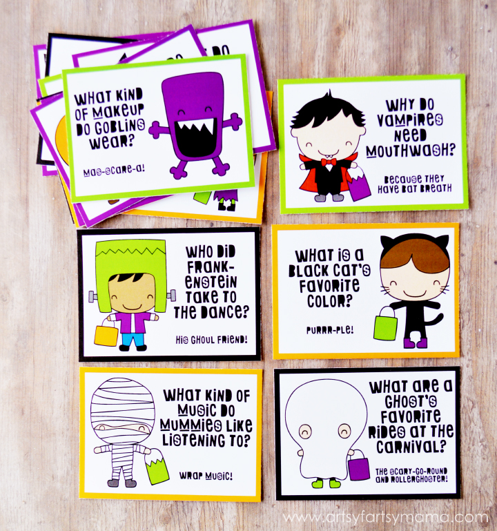 Free Printable Halloween Lunch Box Jokes