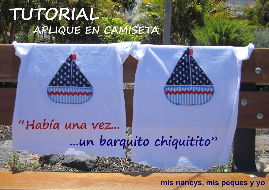 mis nancys, mis peques y yo, tutorial fácil aplique camiseta patrón gratis