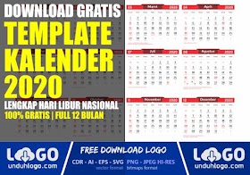 Template Kalender 2020 Template Kalender 2020