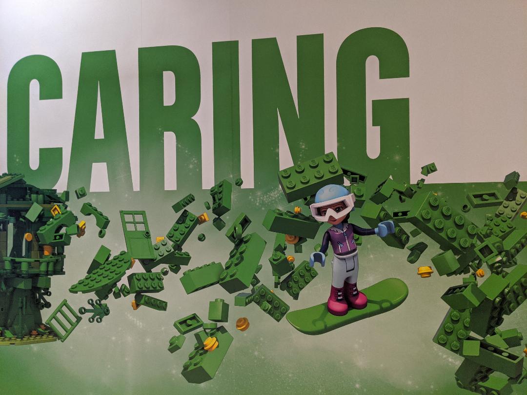 Robert Dyer Bethesda Row Lego soon" signage, luggage store