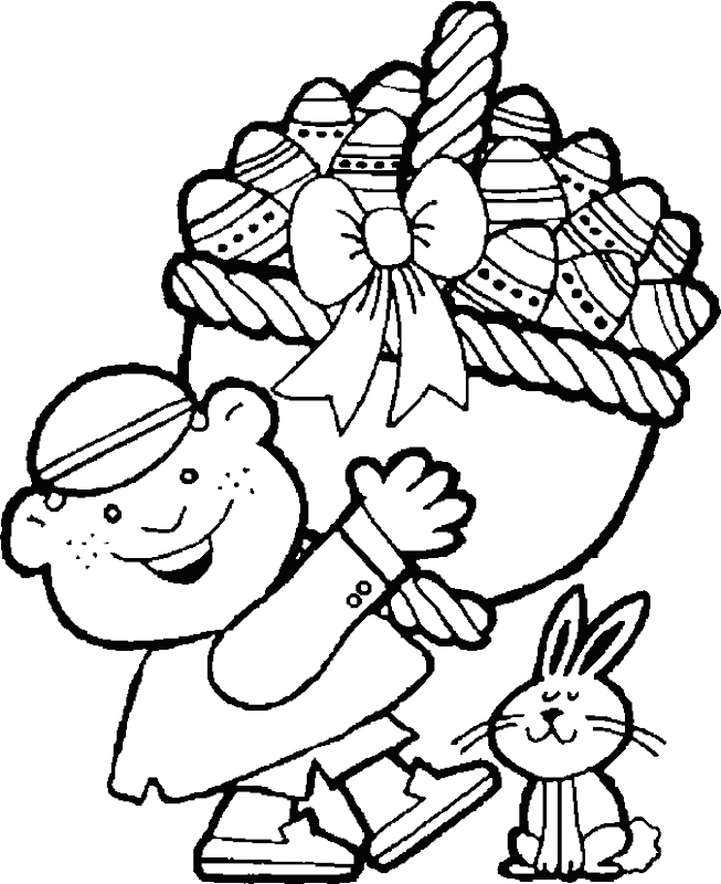 Easter Basket Coloring Pages title=