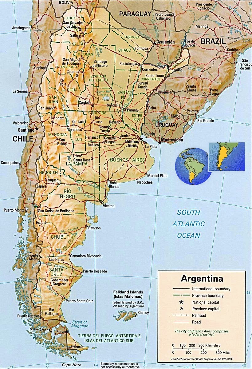 Argentina - Mapas Geográficos de Argentina - Mundo Latino™