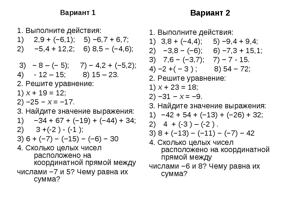 Контрольная работа вычитание рациональных чисел. Свойства сложения чисел 6 класс. Математика 6 класс вычитание рациональных чисел. Контрольная сложение и вычитание рациональных чисел 6. Задания по математике 6 класс сложение рациональных чисел.