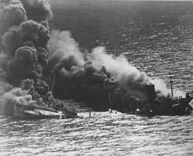 USS Navy destroyer USS Reuben James after being torpedoed worldwartwo.filminspector.com