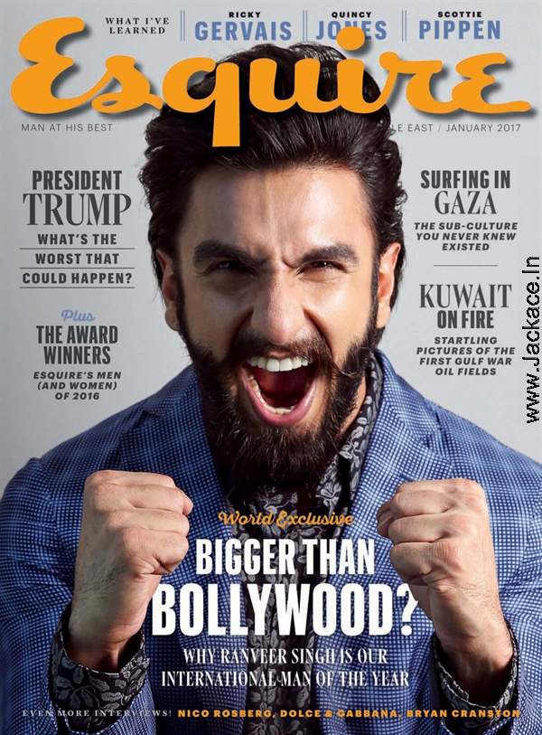 "International Man Of The Year" Ranveer Singh On The Cover Of EsquireME