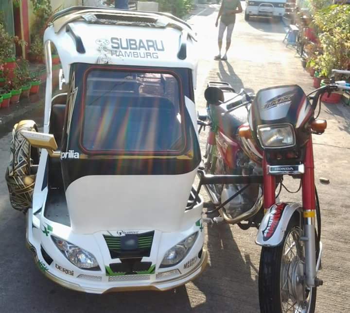 brand new tricycle with sidecar
