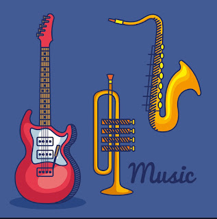 bass guitar and saxophone player