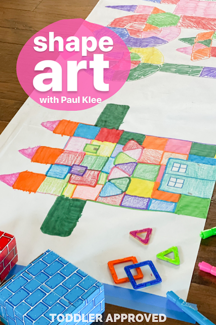 Toddler Approved!: Paul Klee Inspired Shape Art Project for Kids