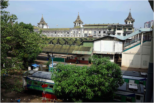 Yangon railway station, Myanmar