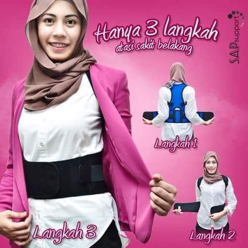 3 Langkah Mudah Cara Pemakaian Baju Support Tulang Belakang