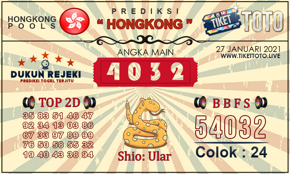 Prediksi Togel HONGKONG TIKETTOTO 27 JANUARI 2021
