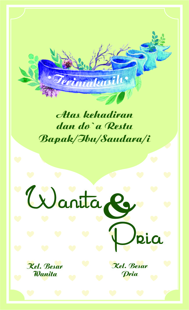 Download Template Kartu Ucapan Terima Kasih Souvenir Pernikahan â