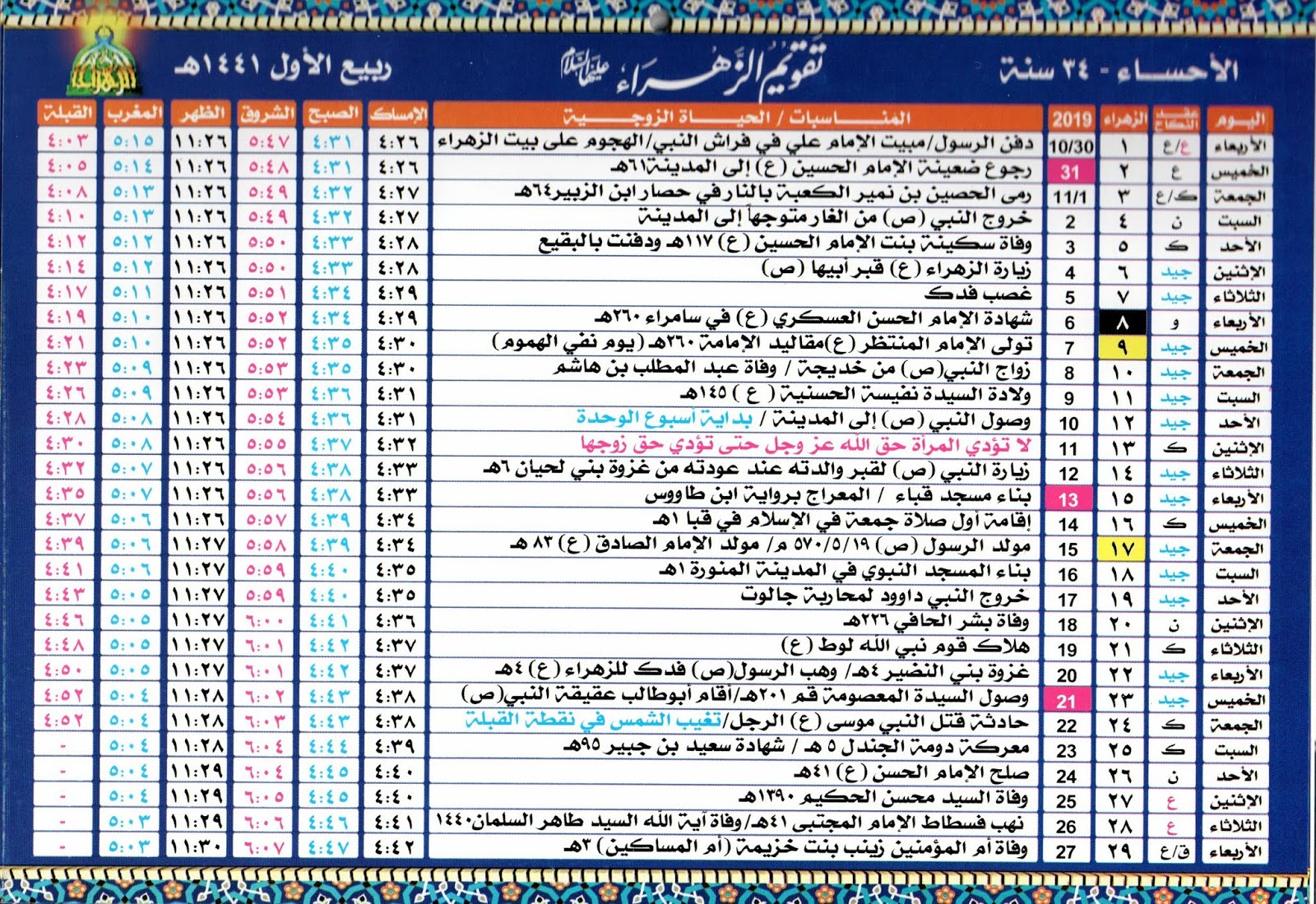 اوقات الصلاة الاحساء شيعة كونتنت اوقات الصلاة الاحساء شيعة كونتنت
