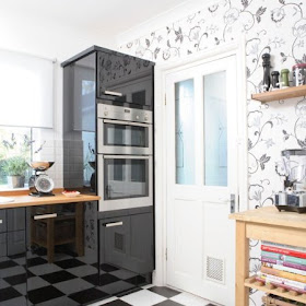 Decoración de interiores: Decora con Papel tapiz tu cocina