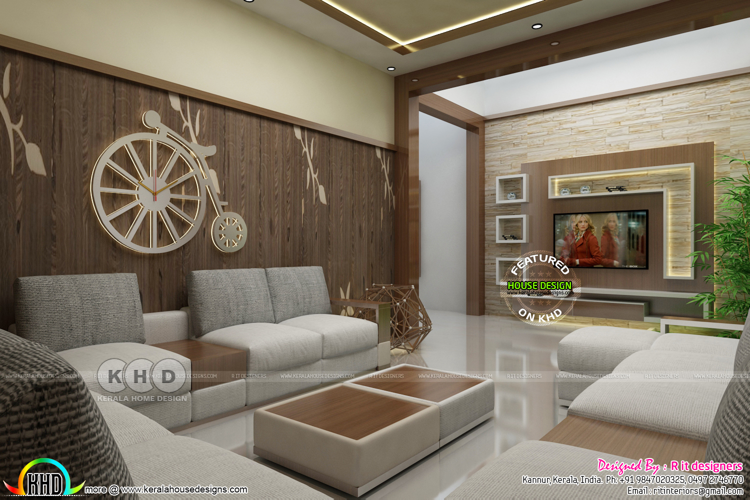 kerala style living room interior designs