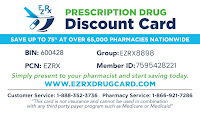 Free EZRX Pharmacy Drug Discount Card