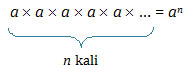 Perpangkatan merupakan perkalian berulang terhadap bilangan yang sama