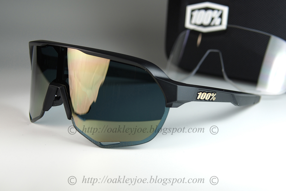 100/% S2 Sunglasses Matte Black//Soft Gold Lens