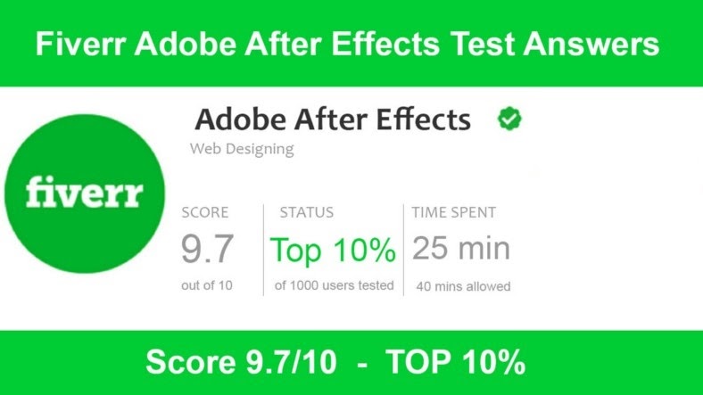 Fiverr After Effects Test Answers Fiverr After Effects Test Answers