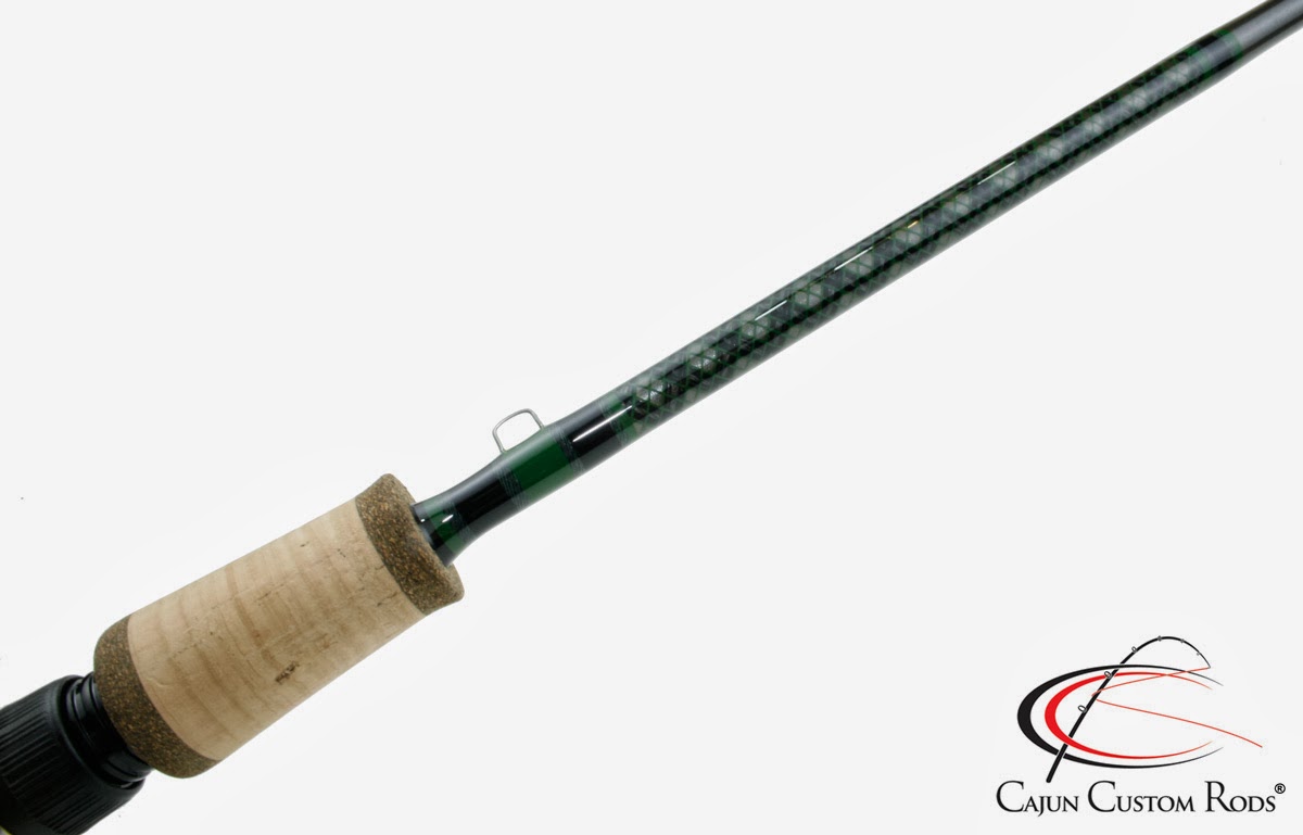 Cajun Custom Rods Ultralight Spinning Rod (green)