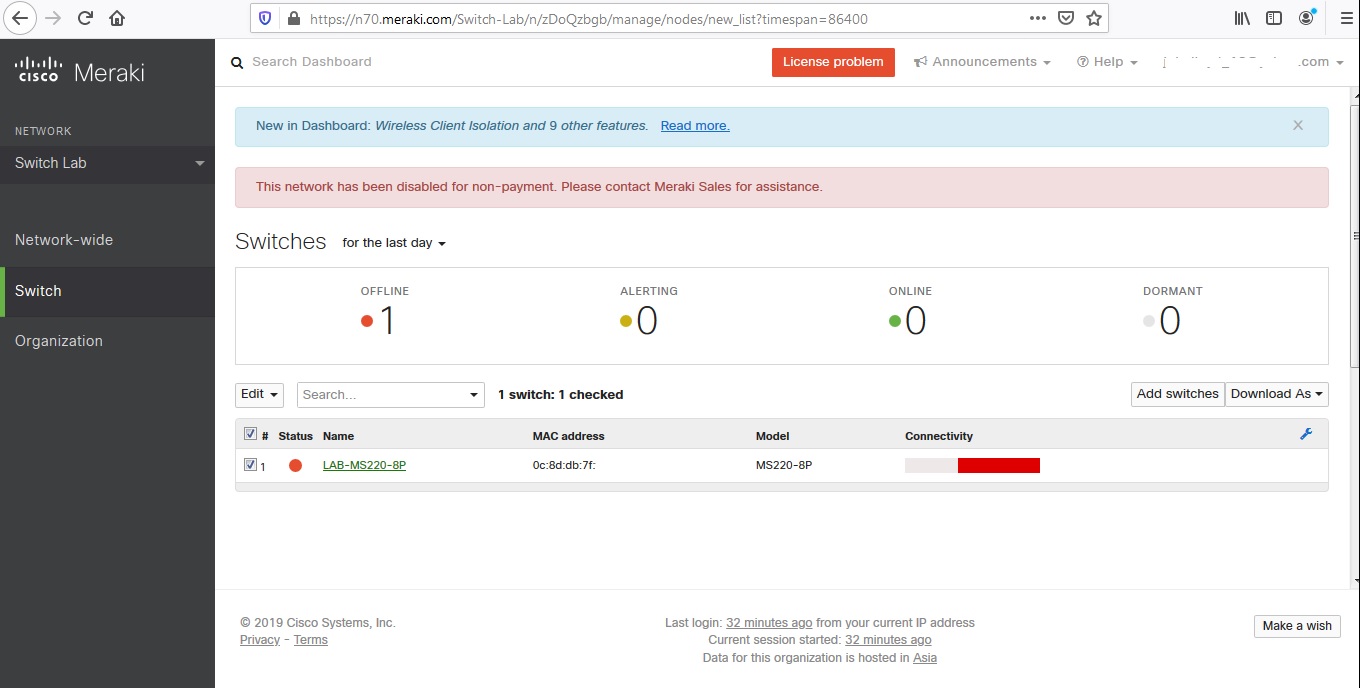 My Network Lab Remove and Unclaim a Device in Meraki Cloud Dashboard