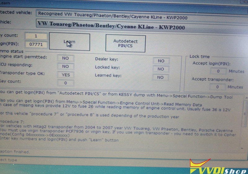 How to use VVDI2 to Program 2004 VW Tourage All Keys