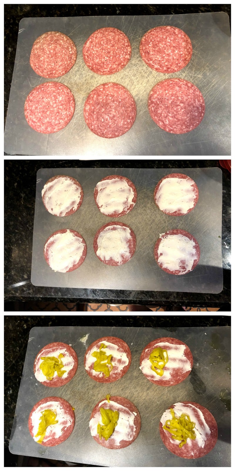 Life According to Steph Salami Roll Ups