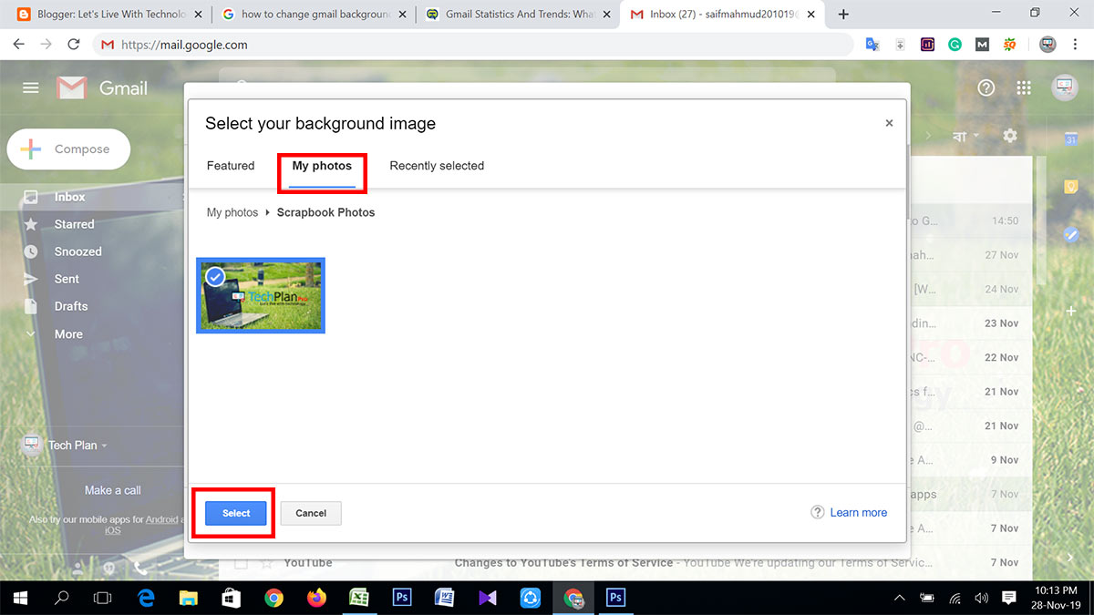 How to Change Gmail Background with Few Easy Steps Let's Live With