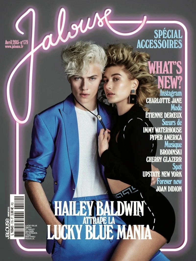 Hailey Baldwin and Lucky Blue cover Jalouse Magazine April 2015