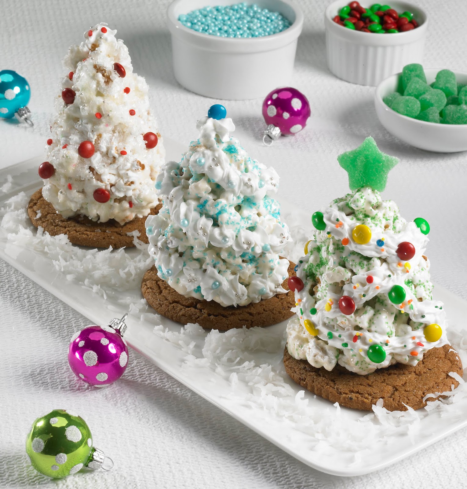 Festive Holiday Popcorn Trees