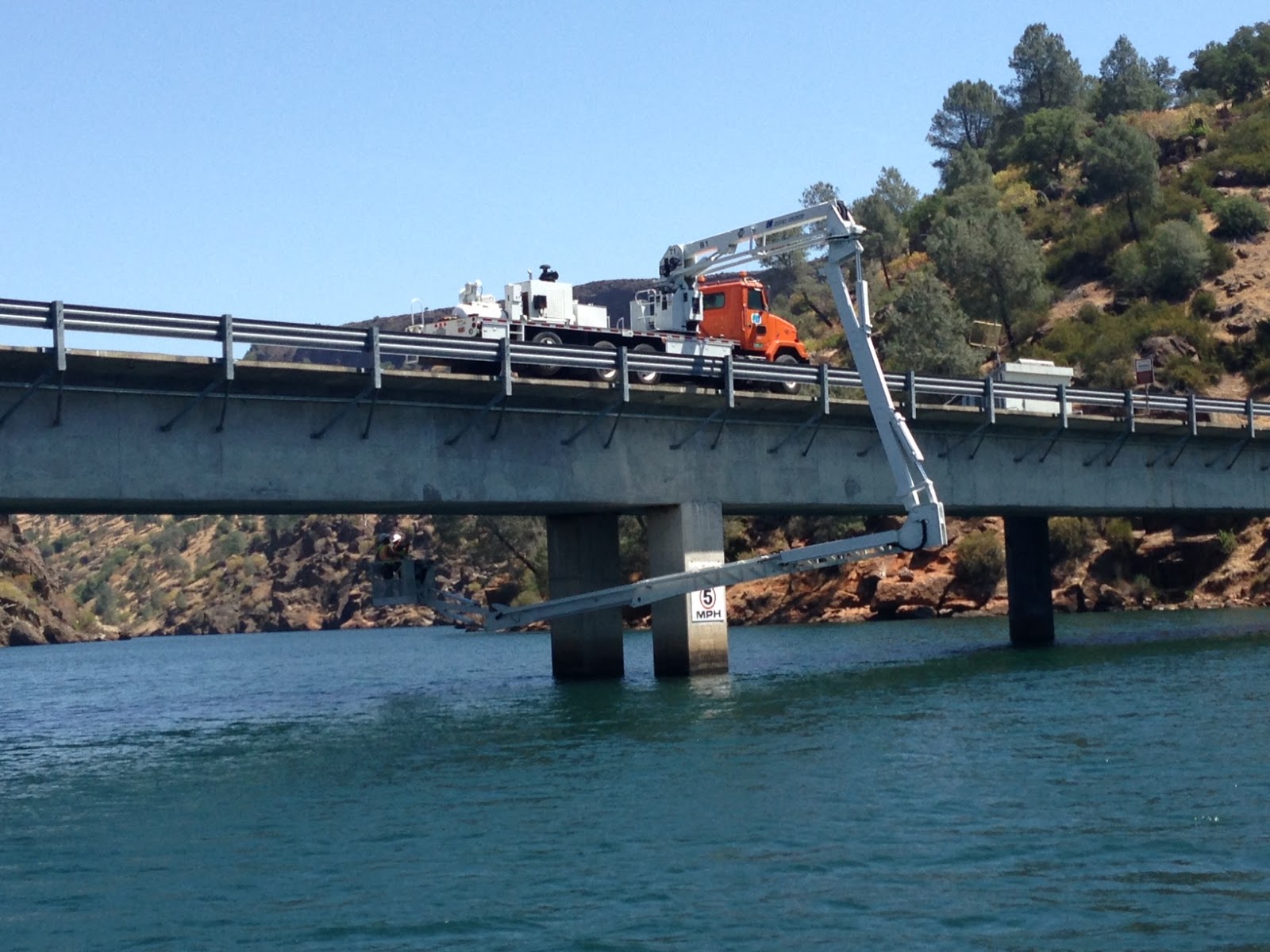 Copper Gazette Bridge work on O'Byrnes Ferry Bridge 6313