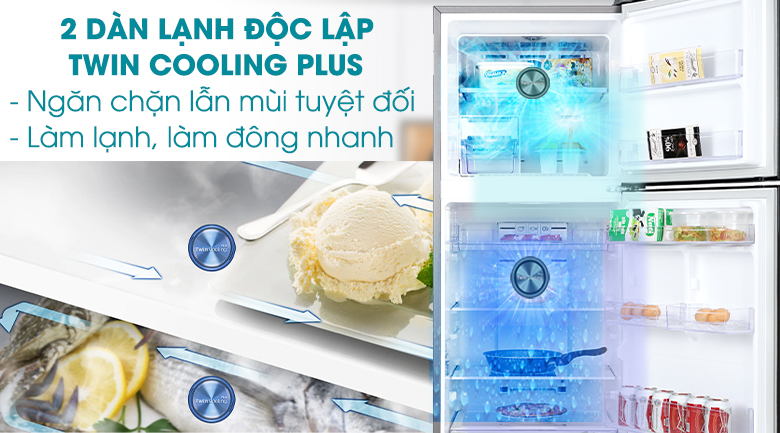 TỦ LẠNH CASPER INVERTER LÀM LẠNH NHANH, NGĂN CHẶN THỰC PHẨM BỊ LẪN MÙI BẰNG CÔNG NGHỆ 2 DÀN LẠNH ĐỘC LẬP TỦ LẠNH CASPER INVERTER LÀM LẠNH NHANH, NGĂN CHẶN THỰC PHẨM BỊ LẪN MÙI BẰNG CÔNG NGHỆ 2 DÀN LẠNH ĐỘC LẬP