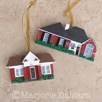 Custom House Ornaments by threemoonbabies