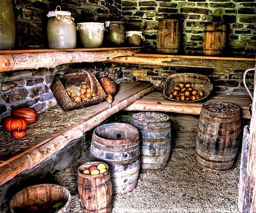 Colonial & Early American Gardens Storage Cellars for Garden Vegetable