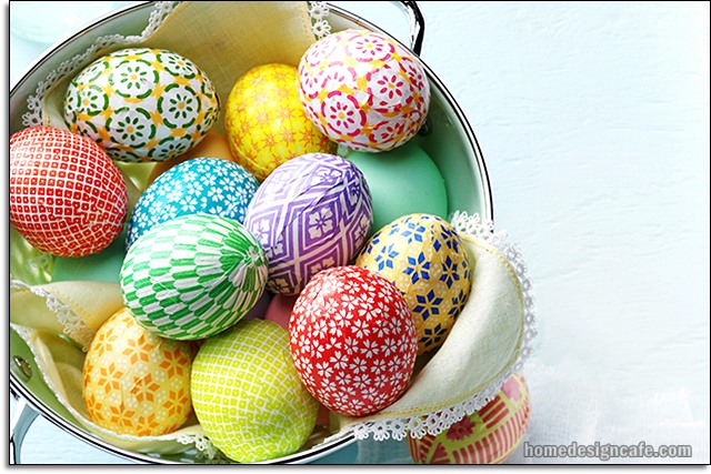 Washi Tape Easter Eggs, Easter Decorations