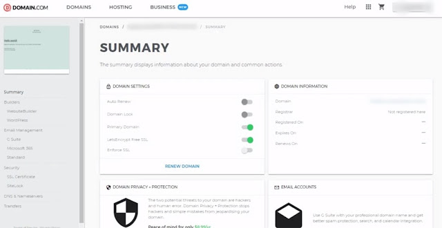 domain.com hosting cpanel