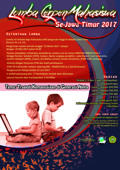 Lomba Menulis Cerpen Se Jawa Timur Ukm Penalaran Stkip Pgri Jombang Info Lomba Menulis
