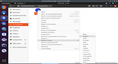 Cambiar color carpeta (Ubuntu)
