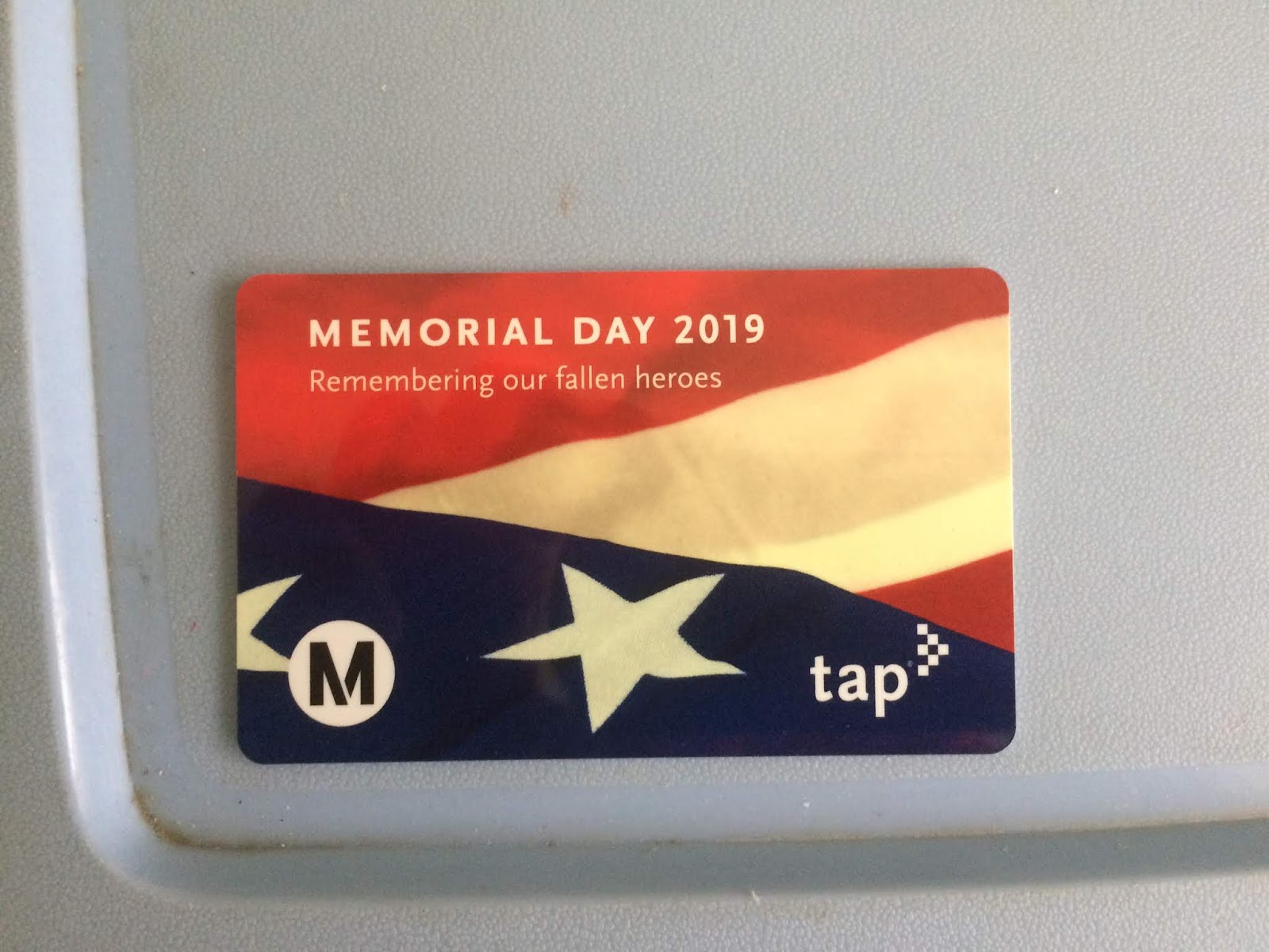 Tap Cards of Metro Los Angeles 2019 Memorial Day TAP Card
