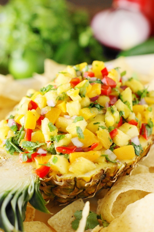 PeachPineapple Salsa {For Cinco de Mayo Fun!} The Kitchen is My