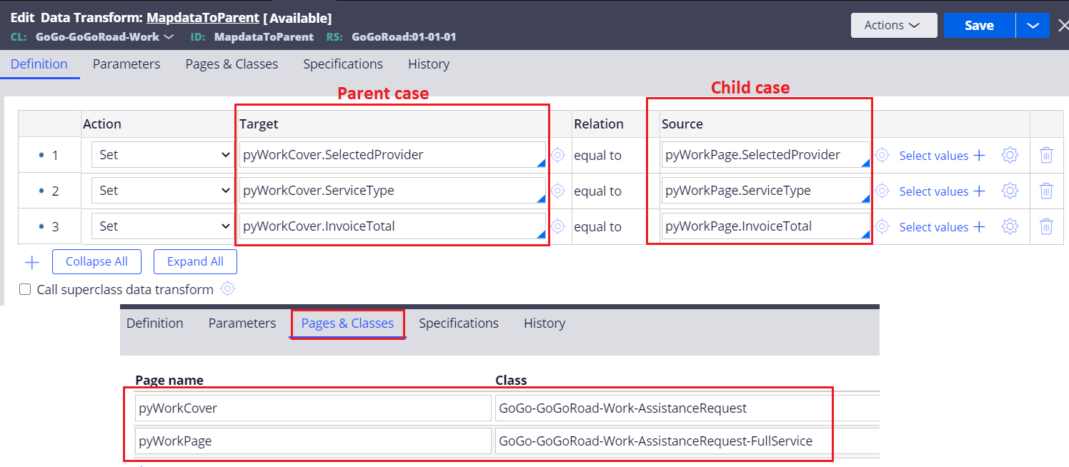 Data propagation in pega (Case Management) Pega Help Case