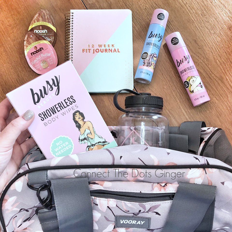 Connect the Dots Ginger  Becky Allen: What's In My Gym Bag? Favorite Items  To Fill My Travel Bag On The Go