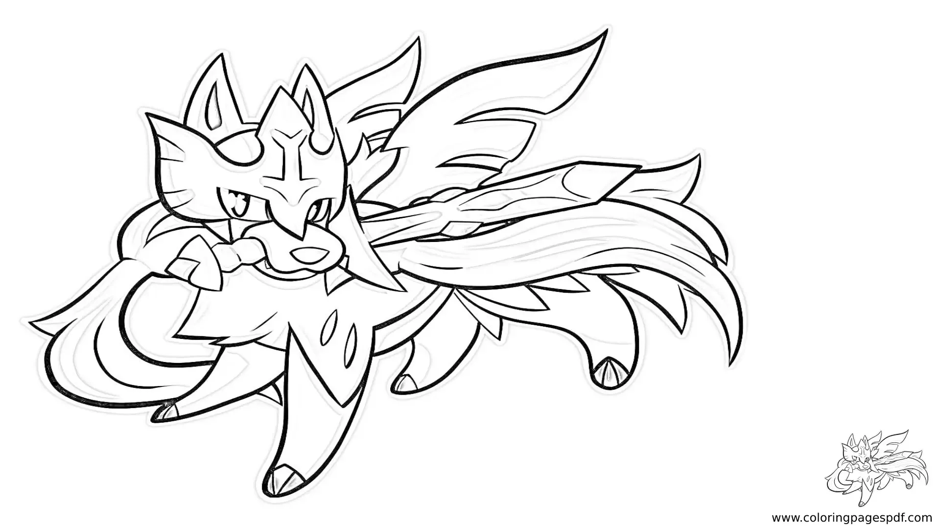 10 Zacian Pokémon Coloring Pages for Unleashing Your Inner Artist
