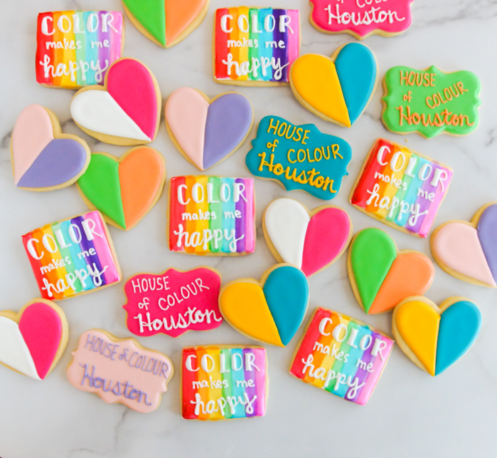House of Colour decorated cookies