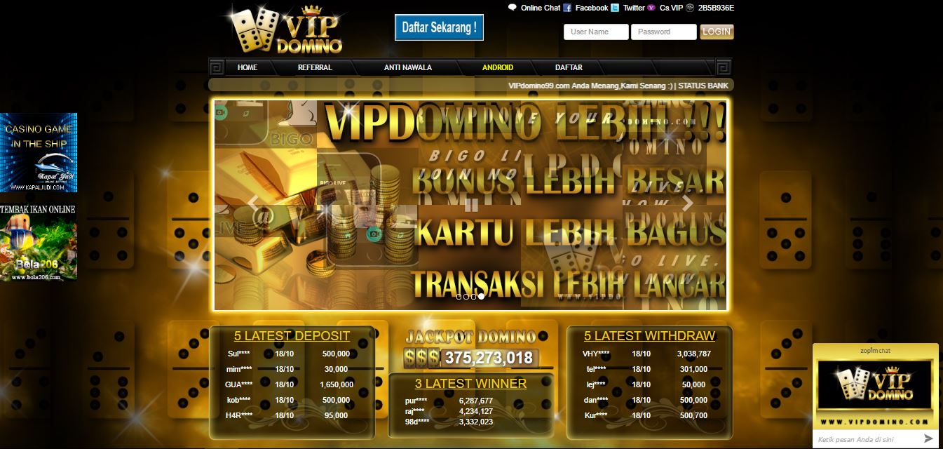 LINK ALTERNATIF & KODE REFERAL VIP DOMINO