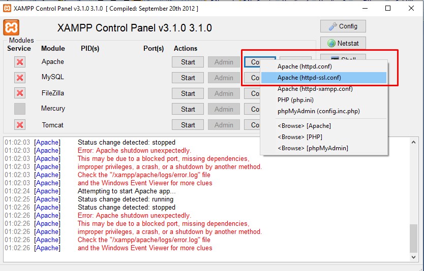 Penyebab Dan Cara Mengatasi Apache Tidak Bisa Di Start Di Xampp Dengan Error Apache Shutdown Unexpectedly Port Apache Bentrok Dengan Vmware Anak It