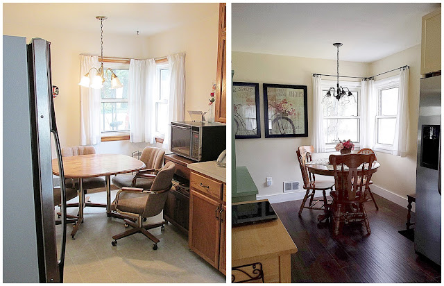 Before and After Breakfast Nook