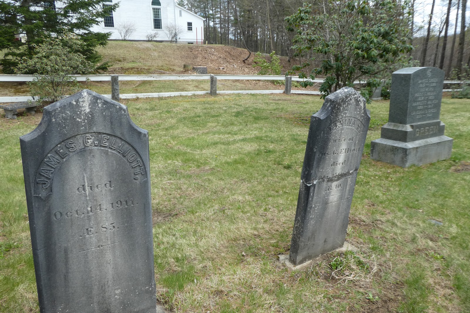 Nutfield Genealogy Green Cemetery, Bow, New Hampshire Tombstone Tuesday