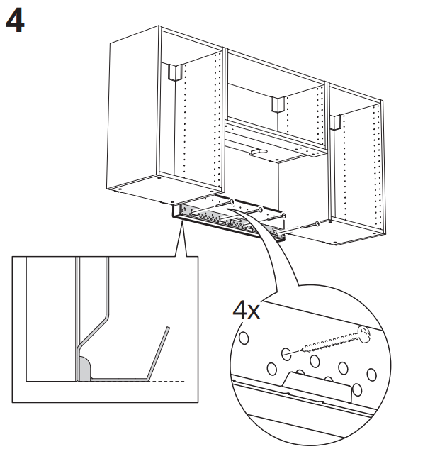 How not to install an overtherange microwave oven