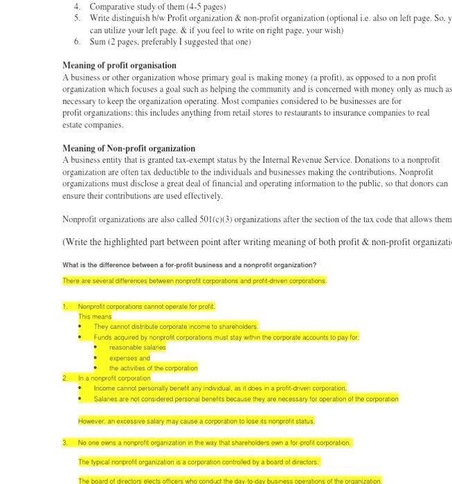 Structure Of A Nonprofit